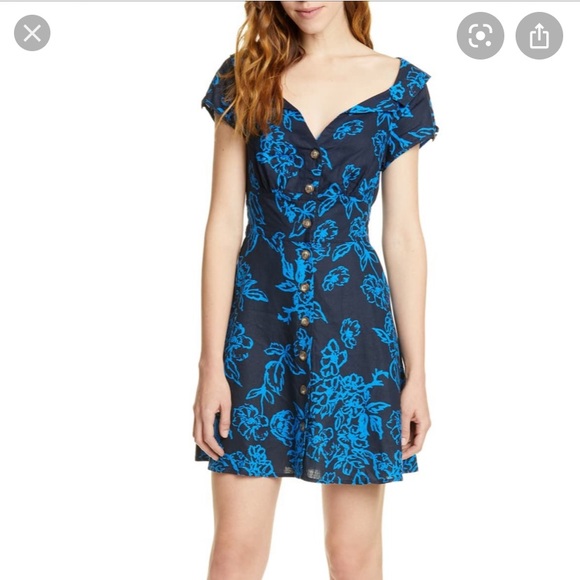 Free People A Thing Called Love Dress Blue - Picture 3 of 9
